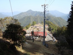 果無集落末端からの展望